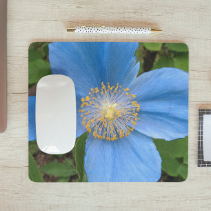 Mousepad Pad De Rato Floral Azul E Bonito