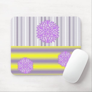 Mousepad Pad de Rato Floral Roxo Amarelo! Pad do mouse