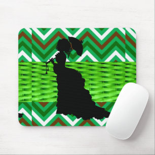 Mousepad Pad de rato verde-africano-americano Chevron! Pad 