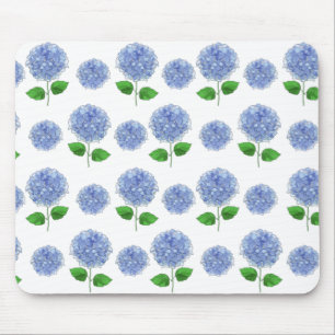 Mousepad Pad do mouse azul Hydrangea