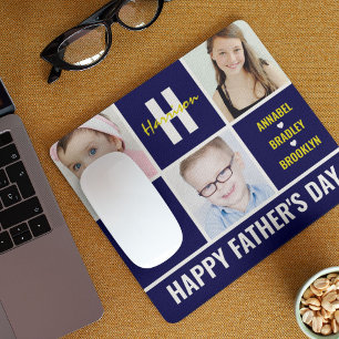 Mousepad Pad do Mouse 'Best Pai Ever' de Colagem de Fotos M