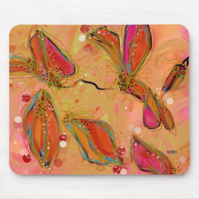 Mousepad Pad do mouse Blush de inverno (Frente)