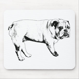 Mousepad Pad do Mouse Bulldog Silencioso