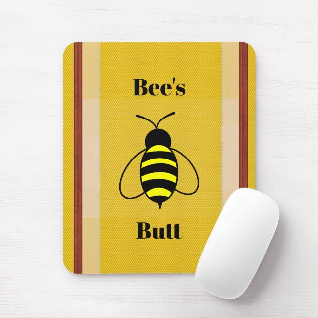 Mousepad Pad do mouse Bumbum de abelhas (Com mouse)