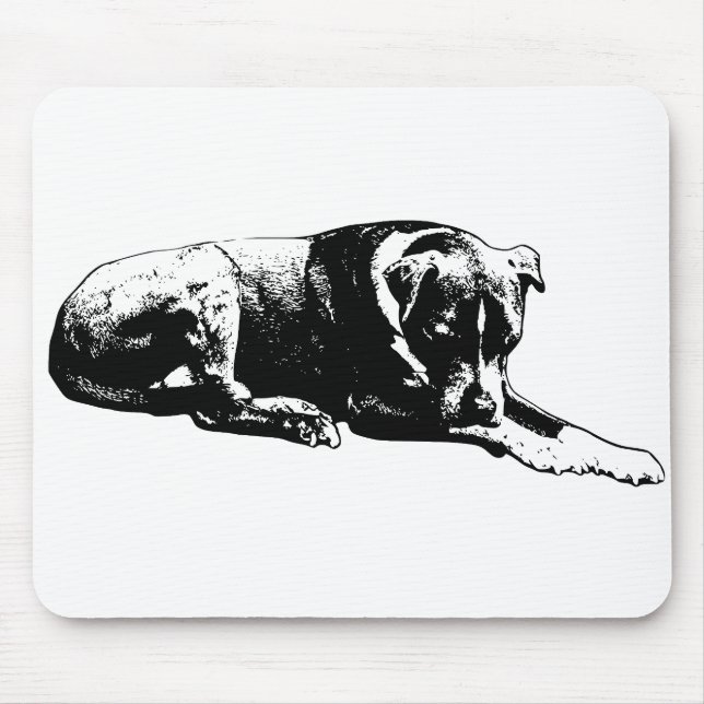 Mousepad Pad do Mouse Cachorro Limpo (Frente)