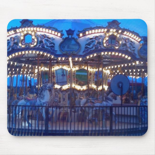MOUSEPAD PAD DO MOUSE "CAROUSEL DE VINTAGEM LIGADA" (Frente)