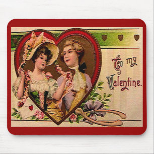 Mousepad Pad do mouse Casal Dia de os namorados vitoriano