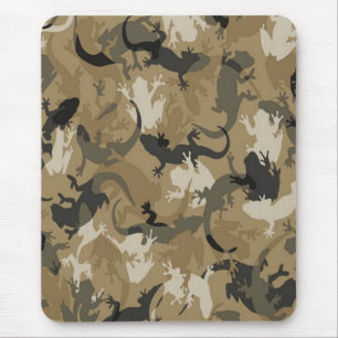Mousepad Pad do Mouse Castanho Réptil Camouflage
