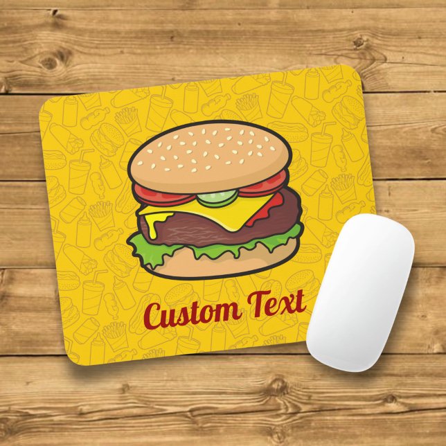 Mousepad Pad do mouse Cheeseburger (Criador carregado)