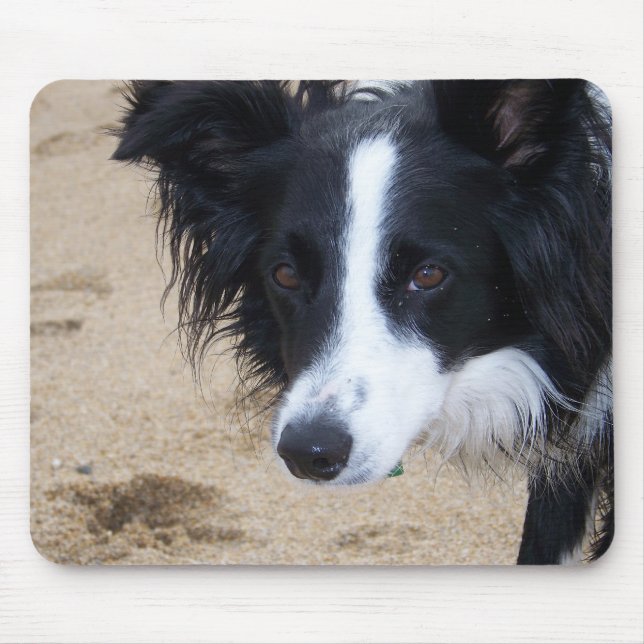 Mousepad Pad do Mouse Collie de Borda (Frente)
