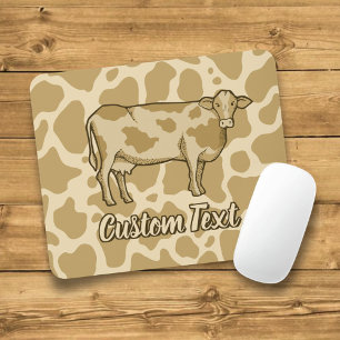 Mousepad Pad do Mouse com Perfil de Vaca