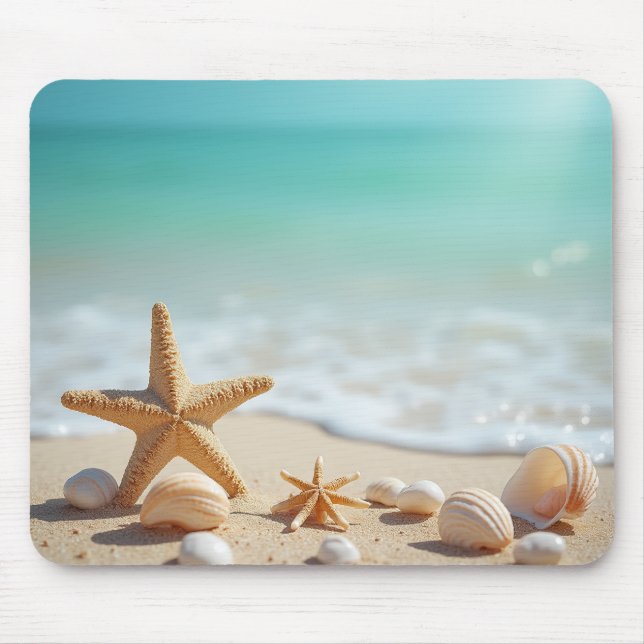 Mousepad Pad do mouse Crystal Clear Beach View v0.2 (Frente)