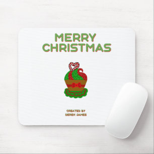 Mousepad Pad do mouse Cupcake de Natal