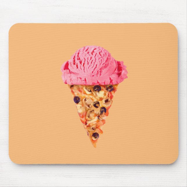 Mousepad Pad do mouse da pizza sorvete (Frente)
