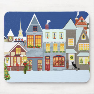 Mousepad Pad do mouse da vila de Natal