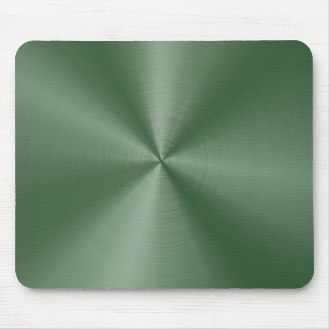 Mousepad Pad do mouse de aço inoxidável verde (Frente)