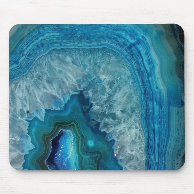 Mousepad Pad do mouse de agata azul (Frente)