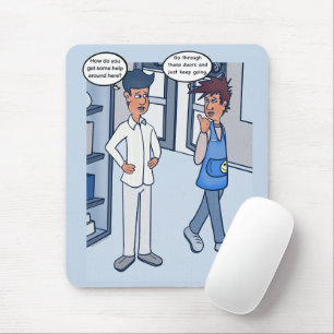 Mousepad Pad do Mouse de Cartoon do Serviço de Atendimento
