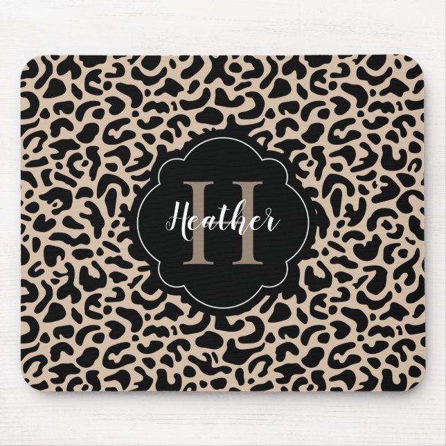 Mousepad Pad do mouse de impressão leopardo (Frente)