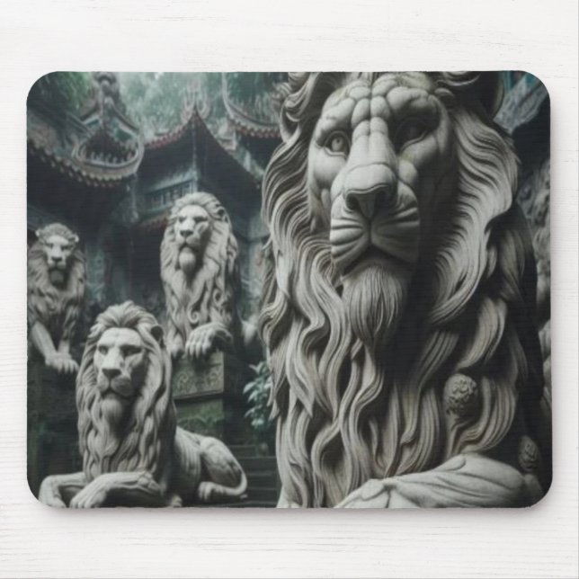 Mousepad Pad do mouse de leão de pedra (Frente)