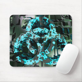 Mousepad Pad do mouse de parede de risco biológico