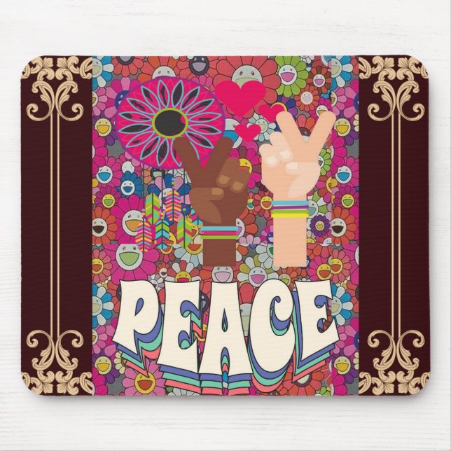Mousepad Pad do Mouse de Paz (Frente)