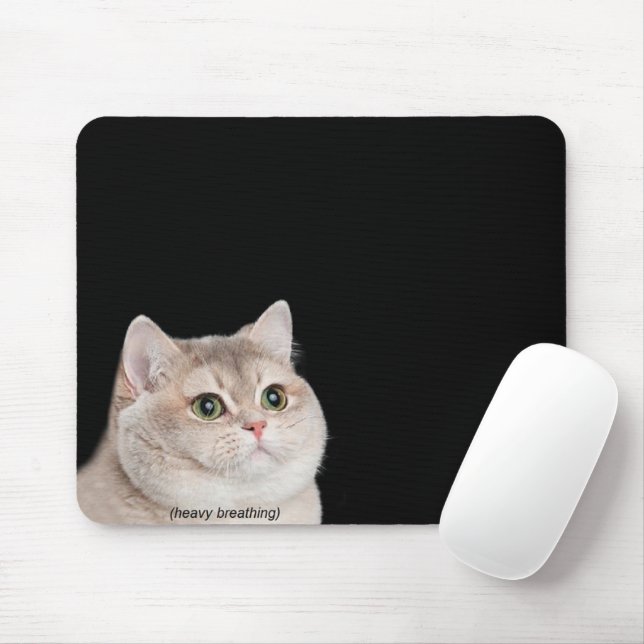 Mousepad Pad do Mouse de Rato de Gato de Respiração Pesada (Com mouse)