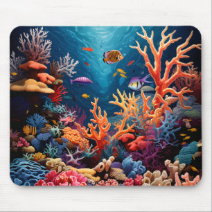 Mousepad Pad do mouse de recife de coral
