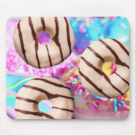 Mousepad Pad do mouse de Rosquinha doce tudo