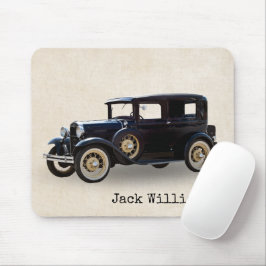 Mousepad Pad do mouse do Carro vintage preto