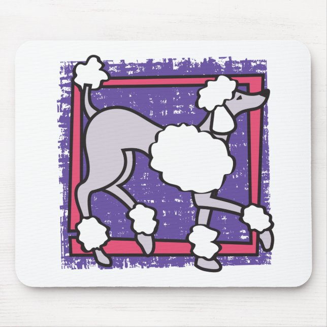Mousepad Pad do mouse do computador POODLE (Frente)