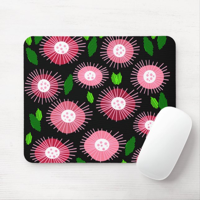 Mousepad Pad do Mouse do Jardim Flor Scandi (Com mouse)