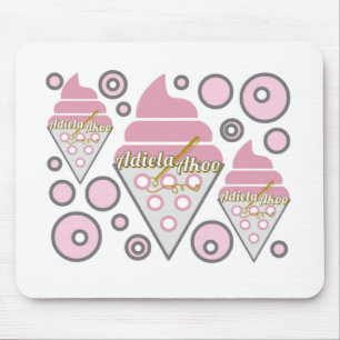 Mousepad Pad do mouse do Licorice do Sorvete irresistível