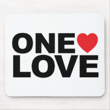 Pad do mouse do logotipo OneLove
