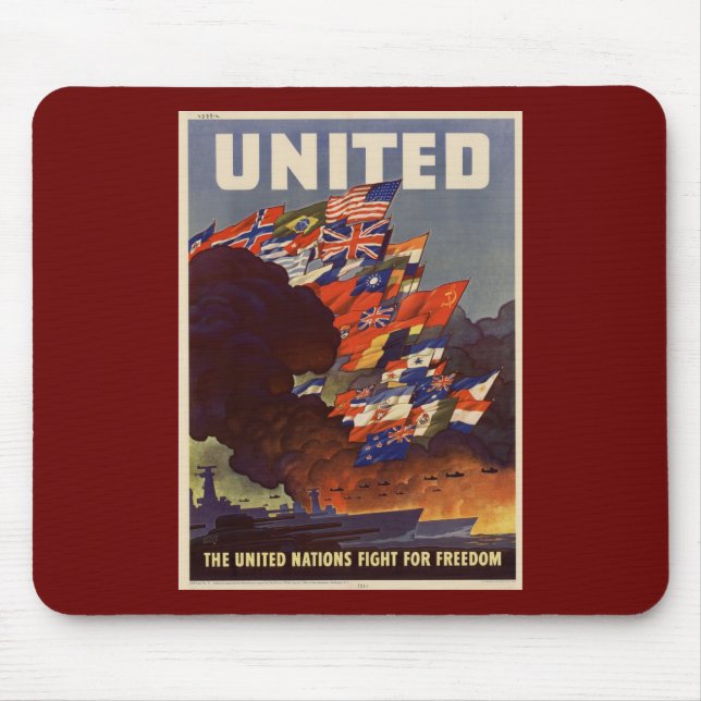 Mousepad Pad do mouse do Poster vintage WII (Frente)