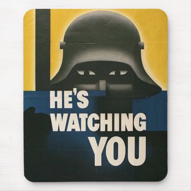 Mousepad Pad do mouse do Poster vintage WII (Frente)