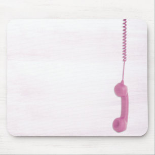 Mousepad Pad do mouse do receptor de telefone rosa perigoso