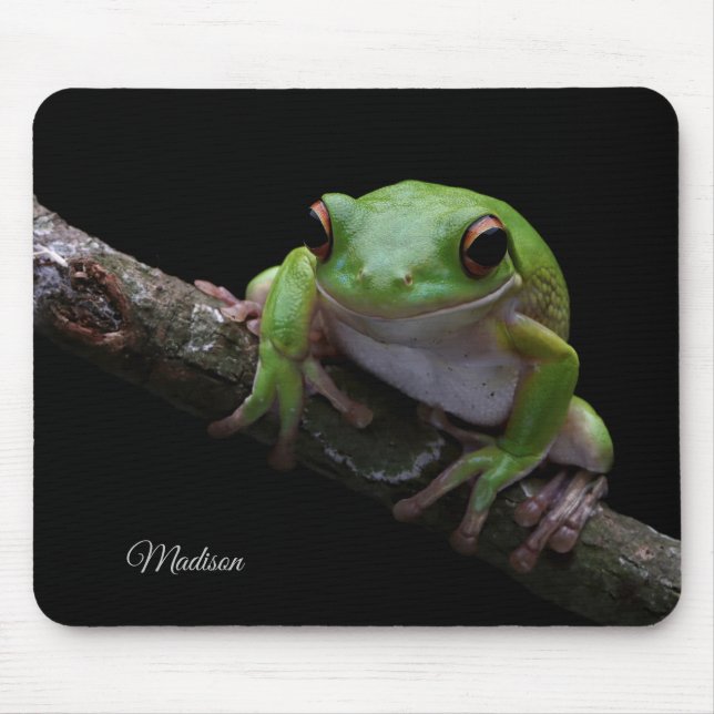 Mousepad Pad do mouse do Sapo de nome personalizado (Frente)