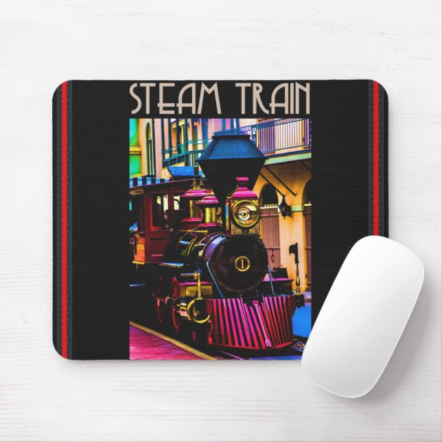 Mousepad Pad do mouse do trem de vapor (Com mouse)