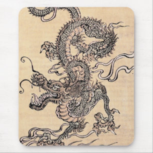 Mousepad Pad do mouse Dragon Japonês
