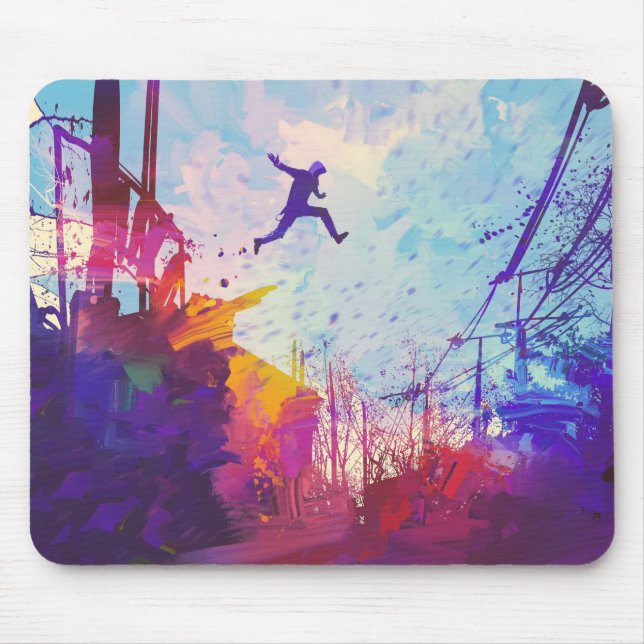 Mousepad Pad do mouse em execução urbana Parkour (Frente)