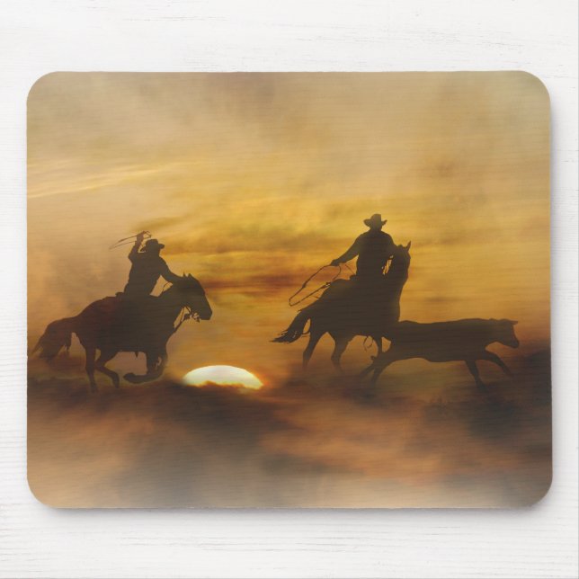 Mousepad Pad do Mouse em Roping de Equipe (Frente)