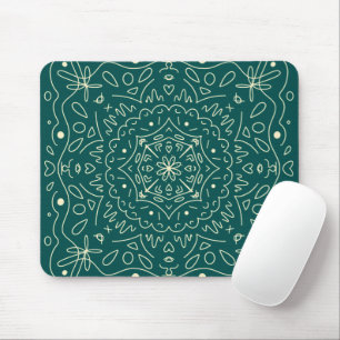 Mousepad Pad do mouse Emerald Mandala