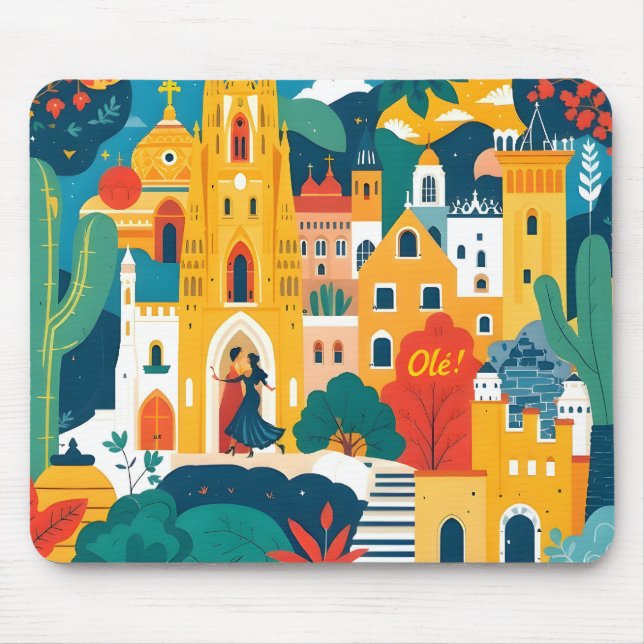 Mousepad Pad do mouse espanhol (Frente)