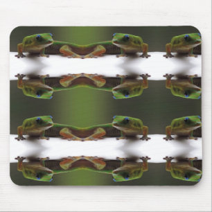 Mousepad Pad do mouse Gecko com poeira Dourada