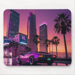 Mousepad Pad do mouse GTA 6 - Carro retrovisor em sóis da c