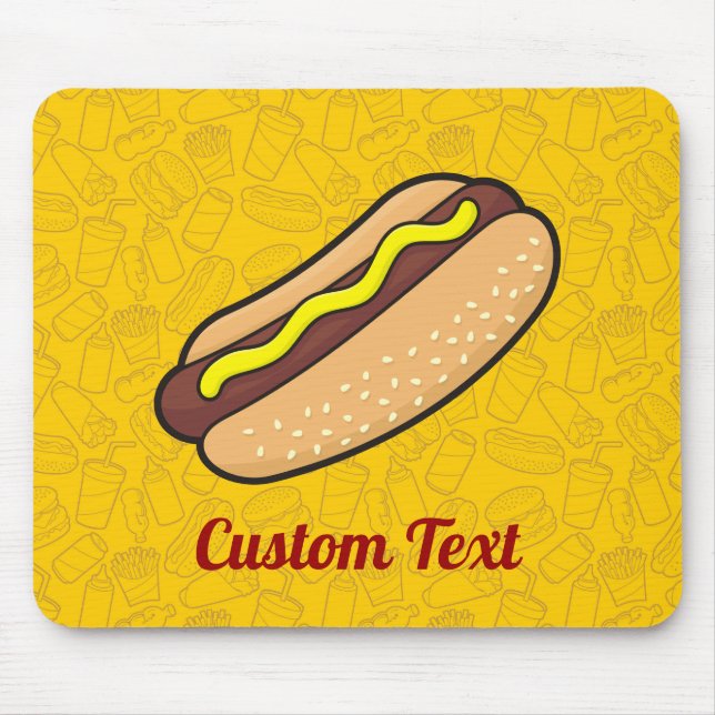 Mousepad Pad do mouse Hotdog (Frente)