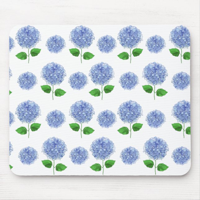 Mousepad Pad do mouse Hydrangea azul (Frente)