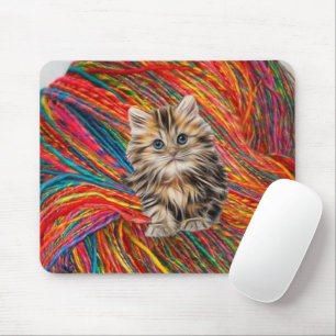 Mousepad Pad do Mouse Kitten Yarn! Pad do mouse