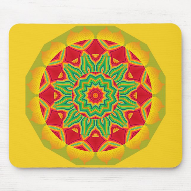 Mousepad Pad do mouse Mandala (Frente)